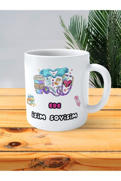 ART HEDİYE ebe EBE Printed mug cup gloves illustrated