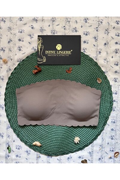 İntive Lingerie Hazel Silicon Sutien fără bretele, fără sârmă, tăiat cu laser, fără sudură, detașabil, importat, fără bretele