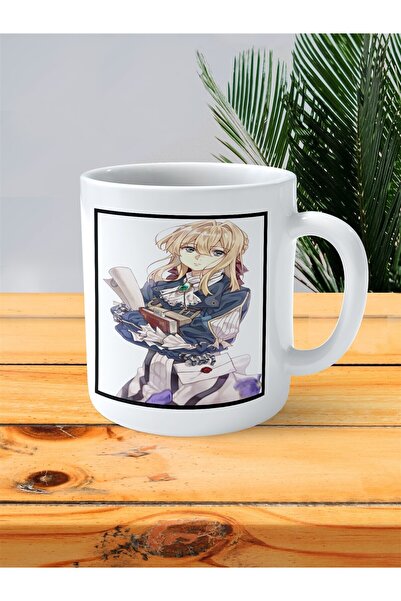 ART HEDİYE كوب كوب مطبوع بنفسجي Evergarden موديل 25