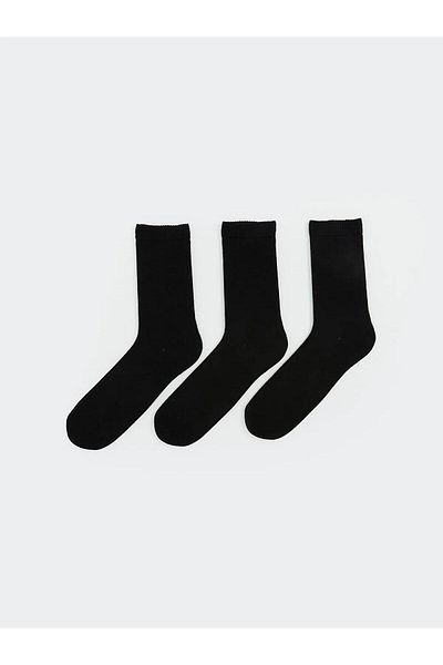 LC Waikiki LCW ACCESSORIES Șosete confortabile pentru bărbați din bambus, elastice, fără sudură, pachet de 3 (W5)