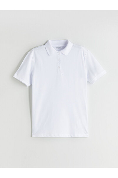 LC Waikiki New Season Polo Neck Basic Short Sleeve Girl's T-Shirt 2-Piece