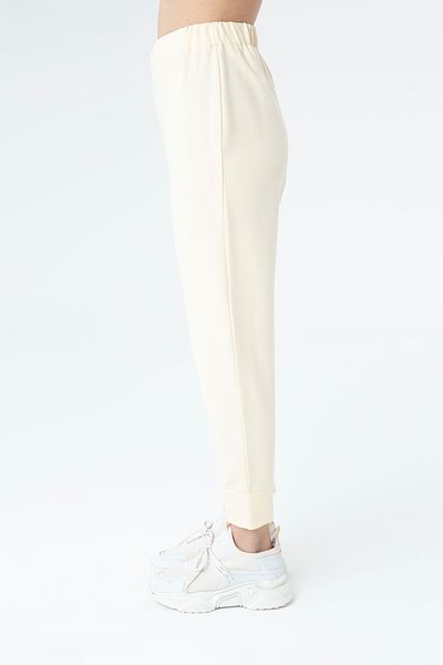 Modamorfo Women's Rib Detailed Sweatpants - 30189Pnt