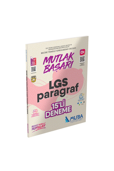Muba Yayınları MUTLAK BAŞARI 8.Sınıf Paragraf 15li Deneme