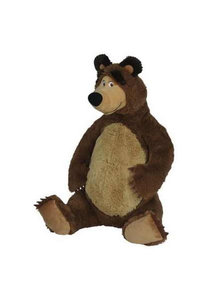 OEM Plush toy the cheerful bear, from the series Masha and the Bear, 30 cm