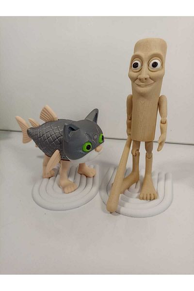 smilechild Tung Tung Tung Sahur and Trulimero Trulichina Figure Characters Toy