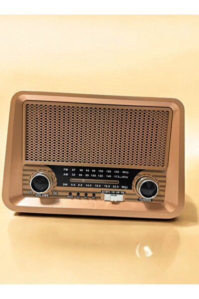 Everton RT-756 Büyük Boy Bluetooth USB+FM+SW+TF Şarjlı Nostaljik Retro Tasarı...