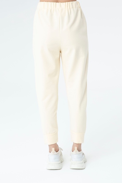 Modamorfo Women's Rib Detailed Sweatpants - 30189Pnt