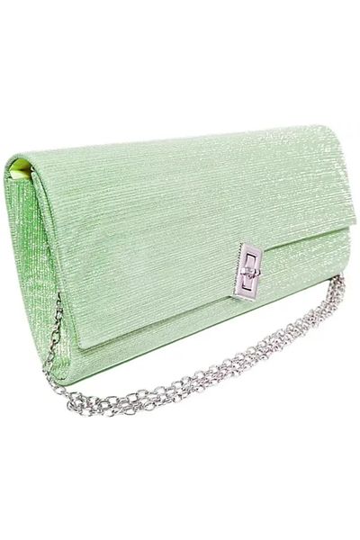 Magrot Geanta plic de seara pentru ocazii si petreceri Verde sidef 26 x 12 cm