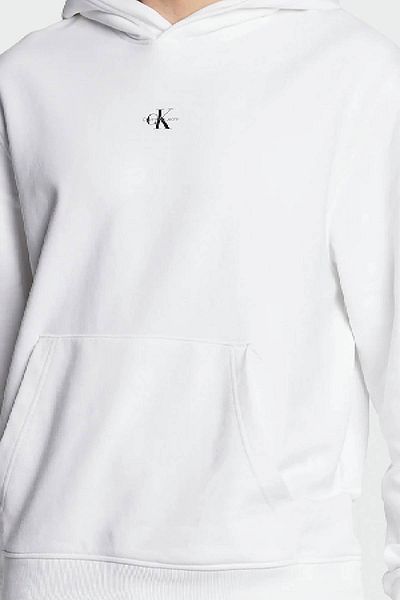 Calvin Klein Jeans 100% Cotton Women's Brand Logo Comfortable White Sweatshirt Zw0Zw02604Yaf