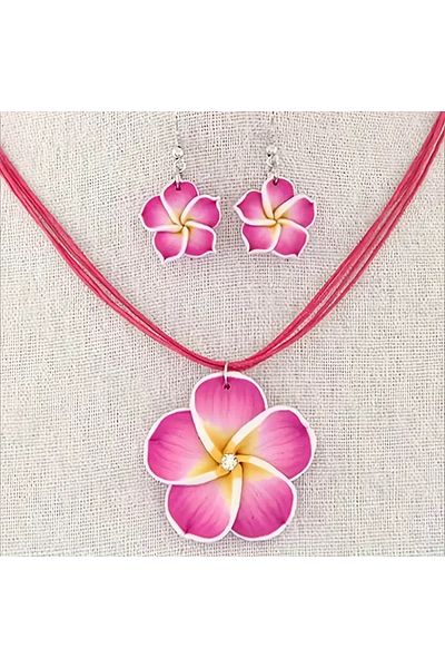 Belora Jewelry Set, Floral Shine - Blue