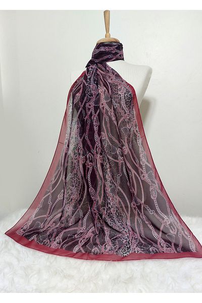 istanbul prensesleri Patterned Chiffon Shawl 185 X 70 cm