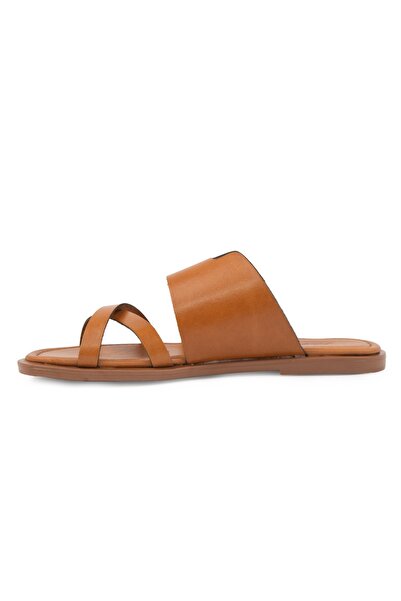 Pegia Women's Strappy Leather Slippers Dg6062