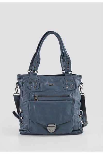 DERİJE Asin Blue Skin Women's Shoulder Bag