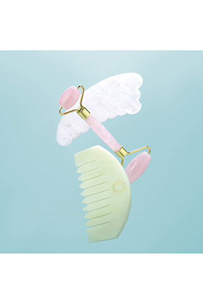 SEPHORA Rose Quartz Facial and Neck Roller - Yüz Masajı Rulosu, Doğal, Cilt Sıkılaştırıcı,