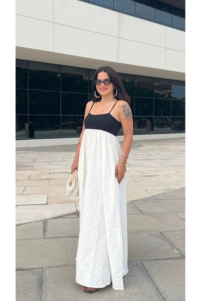 Butik Ekru Maxi Linen Dress