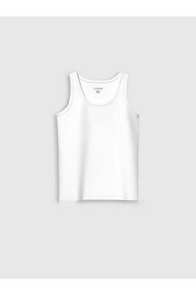LC Waikiki Lcw Kids White Crew Neck Boys Undershirt 2 Pack