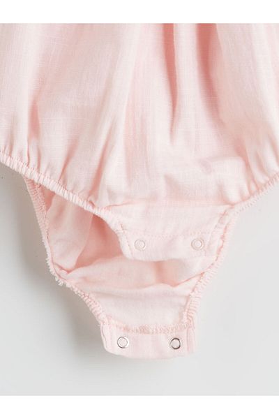 LC Waikiki Lcw Baby Pink Strawberry Printed Baby Girl Snap Body