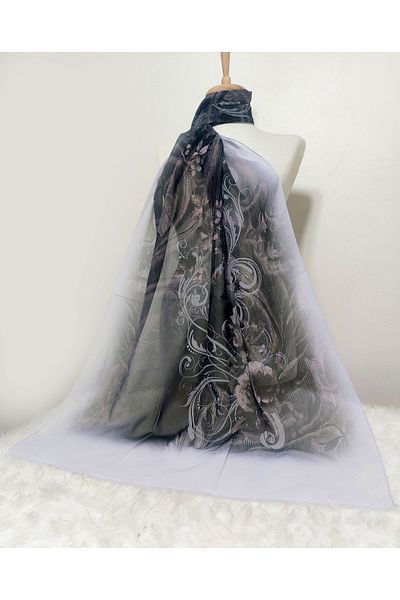 istanbul prensesleri Patterned Chiffon Shawl 185 X 70 cm