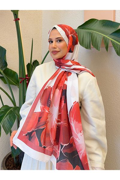 Mira İpek Retro Pattern Cotton Soft Shawl Women