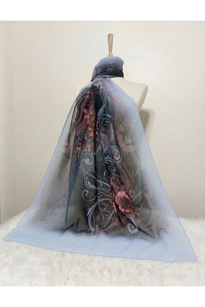 istanbul prensesleri Patterned Chiffon Shawl 185 X 70 cm