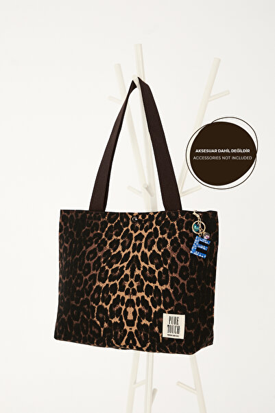 Pure Touch | Kanvas Çanta, Kişiselleştirilebilir, Leopar Desen, Charm, Labubu...