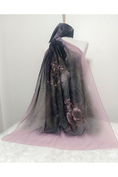 istanbul prensesleri Patterned Chiffon Shawl 185 X 70 cm
