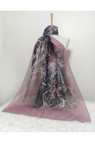 istanbul prensesleri Patterned Chiffon Shawl 185 X 70 cm