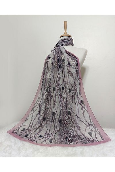 istanbul prensesleri Patterned Chiffon Shawl 185 X 70 cm
