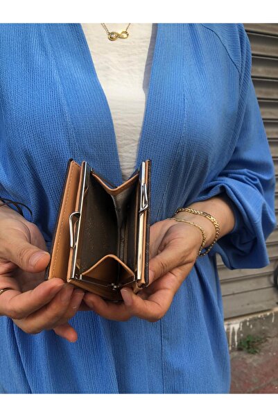 H&D COLLECTİON Много стилен малък портфейл с отделение за монети с заключване 8056