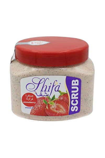 Shifa شفا صنفرة للوجه والجسم بخلاصة الفراولة - 500 مل