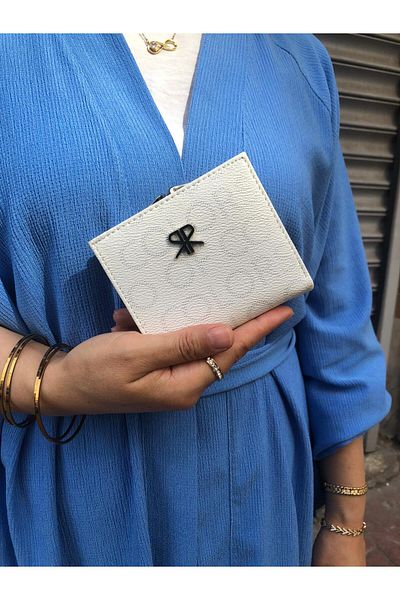 H&D COLLECTİON Very Stylish Lock Detailed Small Size Wallet with Coin Compartment 8056