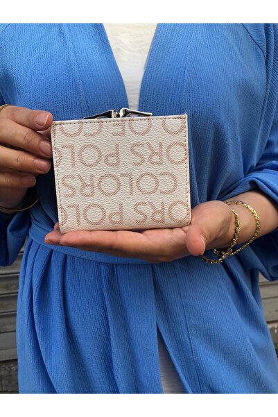 H&D COLLECTİON Πολύ κομψό πορτοφόλι μικρού μεγέθους με λεπτομέρεια κλειδαριάς και θήκη για κέρματα 8056