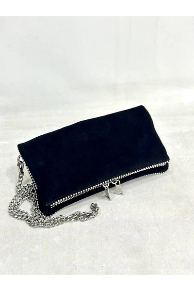 çkn sedat çakan çanta & fular & aksesuar Genuine Suede Leather Portfolio/ Clutch Women's Handbag