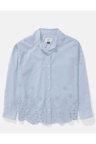 AMERICAN EAGLE AE Perfect Button-Up Shirt
