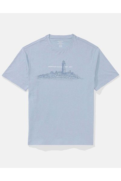 AMERICAN EAGLE Elevated Logo Graphic T-Shirt