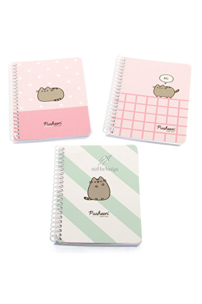 KESKİN COLOR Bloknot Spiralli Pusheen A6 80 YP Çizgili 140400-10