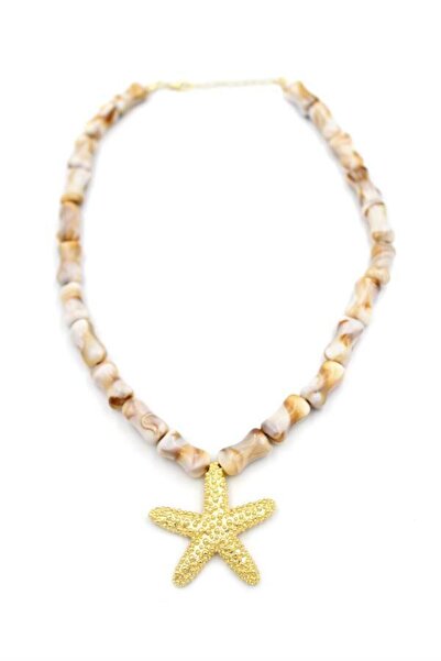 OEM قلادة نجمة البحر - ذهب