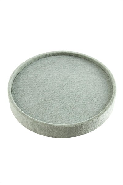 OSENSE Round Wooden Amphora Fabric Piercing Earring 20 cm