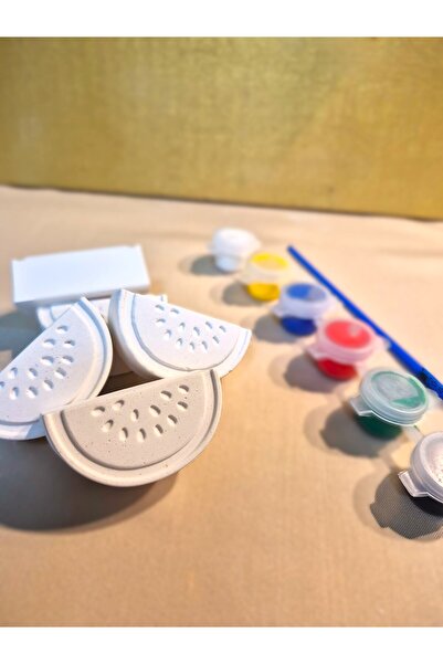 Muhtalif Markalar DIY Boyama Kiti Taş Tozu El Yapımı 5’li Kit Çocuklar İçin E...