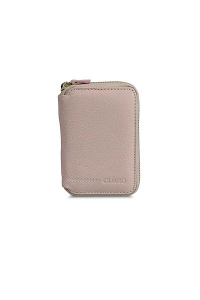 GUARD Powder Pink Genuine Leather Zippered Mini Wallet - Grd250802Wt1018