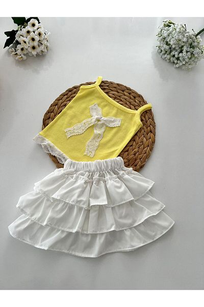 TREND NATURAL Baby Girl Layered Ruffle Skirt Colorful Badies Pink Yellow Red Fuchsia