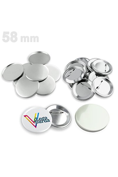 vizyonstore 58 mm Buton Rozet (SARF) VG58BRS 250 adet