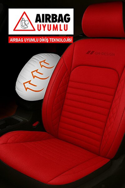 GM-DESIGN Istanbul Series Leather Auto Seat Cover (Renault Fluence-Megan 1-2-3-Clio-Symbol-Tailant-Toros)