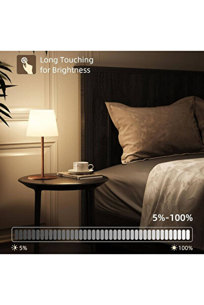 EZVALO Cordless LED Table Lamp – Waterproof, Dimmable