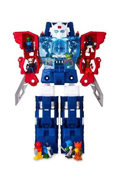 PopŞeker Exobot Mega Morph Taşıyıcı Robot 54cm – 32 Parça ile Savaş Başlasın!