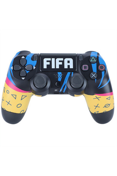 Dobe PS4-PC-Android BOX-Android-IOS Telefon Tablet Uyumlu Futbol Temalı Titreşimli Bluetooth Oyun Kolu