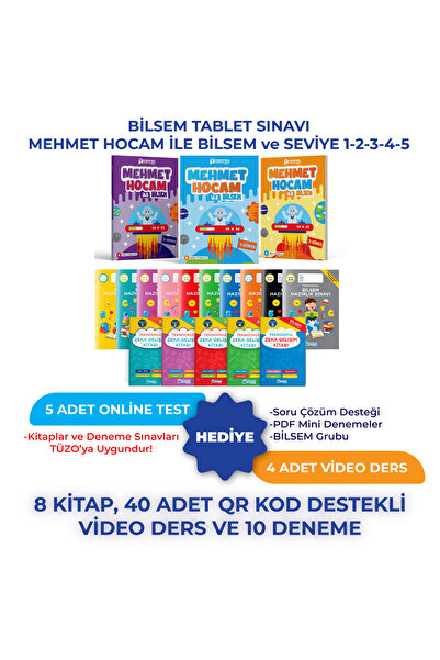 Teknookul Yayınları BİLSEM TABLET SINAVI MEHMET HOCAM İLE BİLSEM VE SEVİYE 1-...