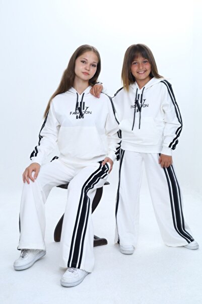 Joui Co Oversize 2 Thread Girls Sports Bottom & Top Tracksuit Set – 100% Cotton-308