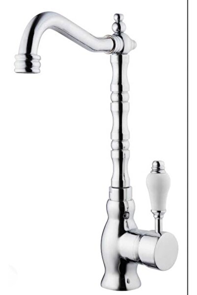 ÜSO SU ARMATÜRLERİ ANTİK KROM EVYE BATARYASI