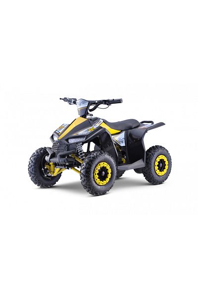 Ramiz Atv electric pentru copii Hiperfect, Yellow, cu motor 1000W, baterie de 48V12Ah, viteza 35 km/h, cad